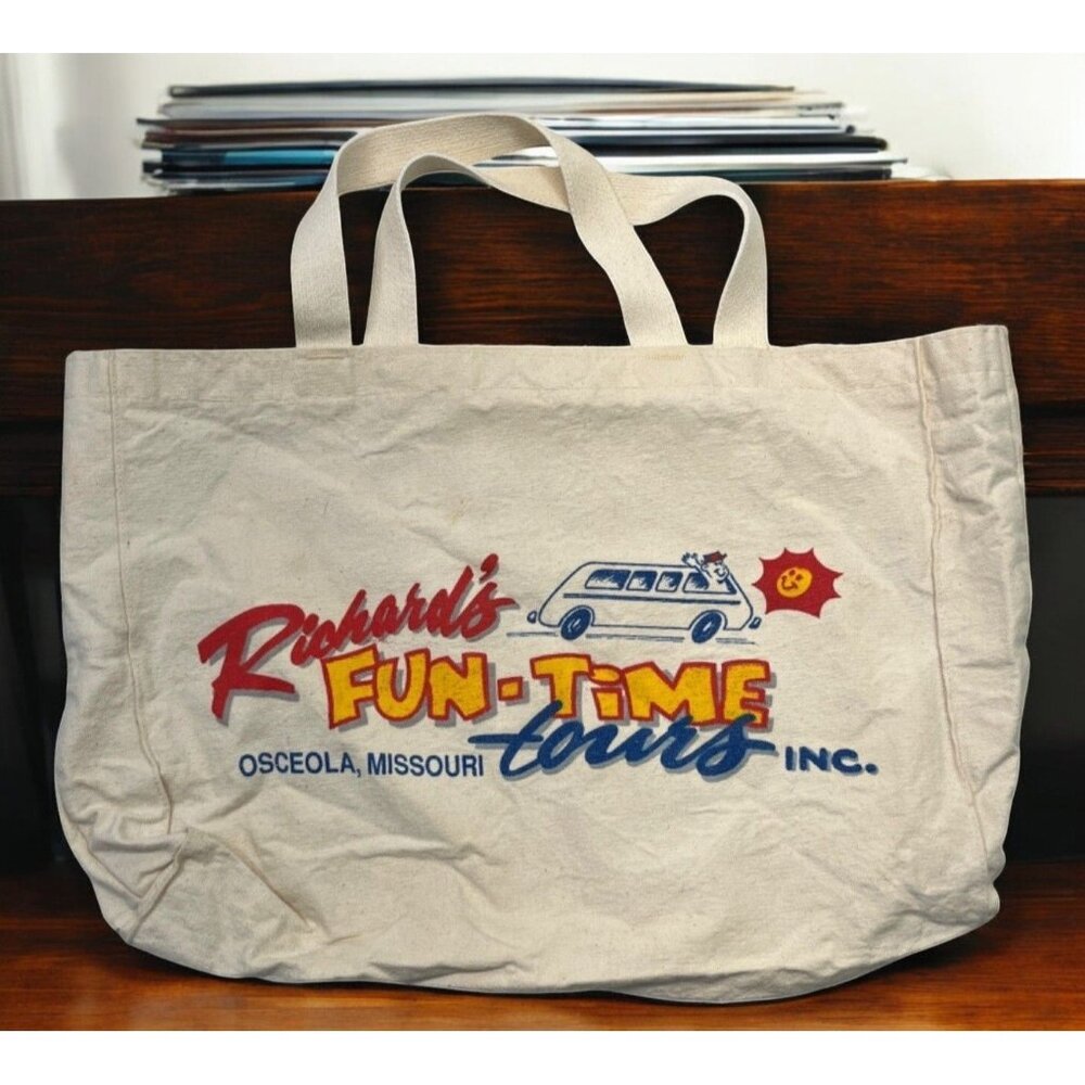 Osceola Missouri Canvas Tote Bag Vintage Richards Fun-Time Tours RV Travel USA